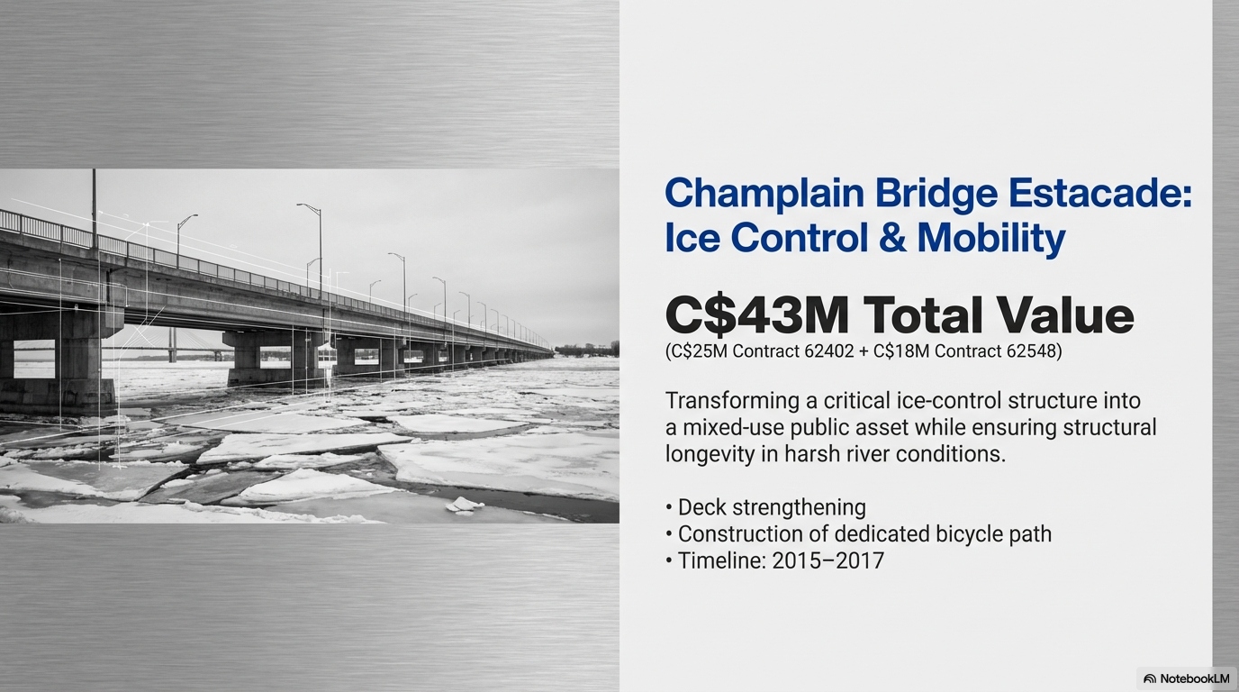 Champlain Bridge Estacade — Ice Control & Mobility