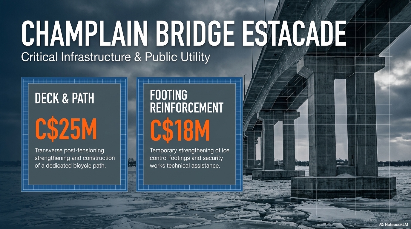 Champlain Bridge Estacade — Additional Project Details
