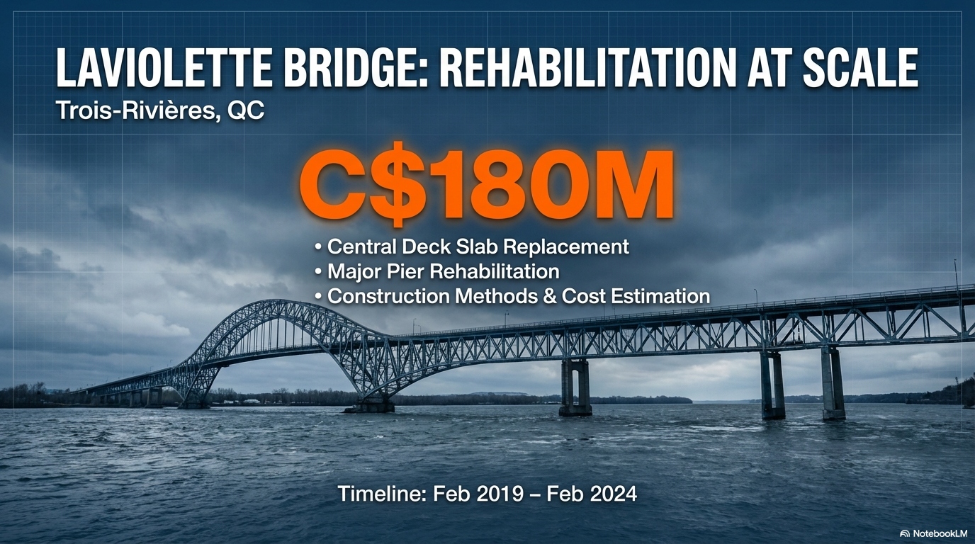 Laviolette Bridge: Rehabilitation at Scale — C$180M