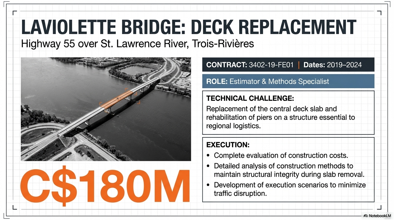 Laviolette Bridge: Deck Replacement — Contract Details