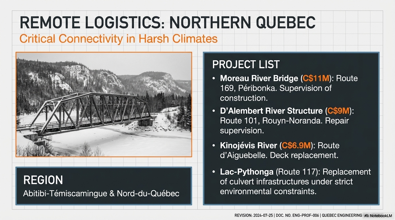 Northern Quebec Bridges — Remote Infrastructure