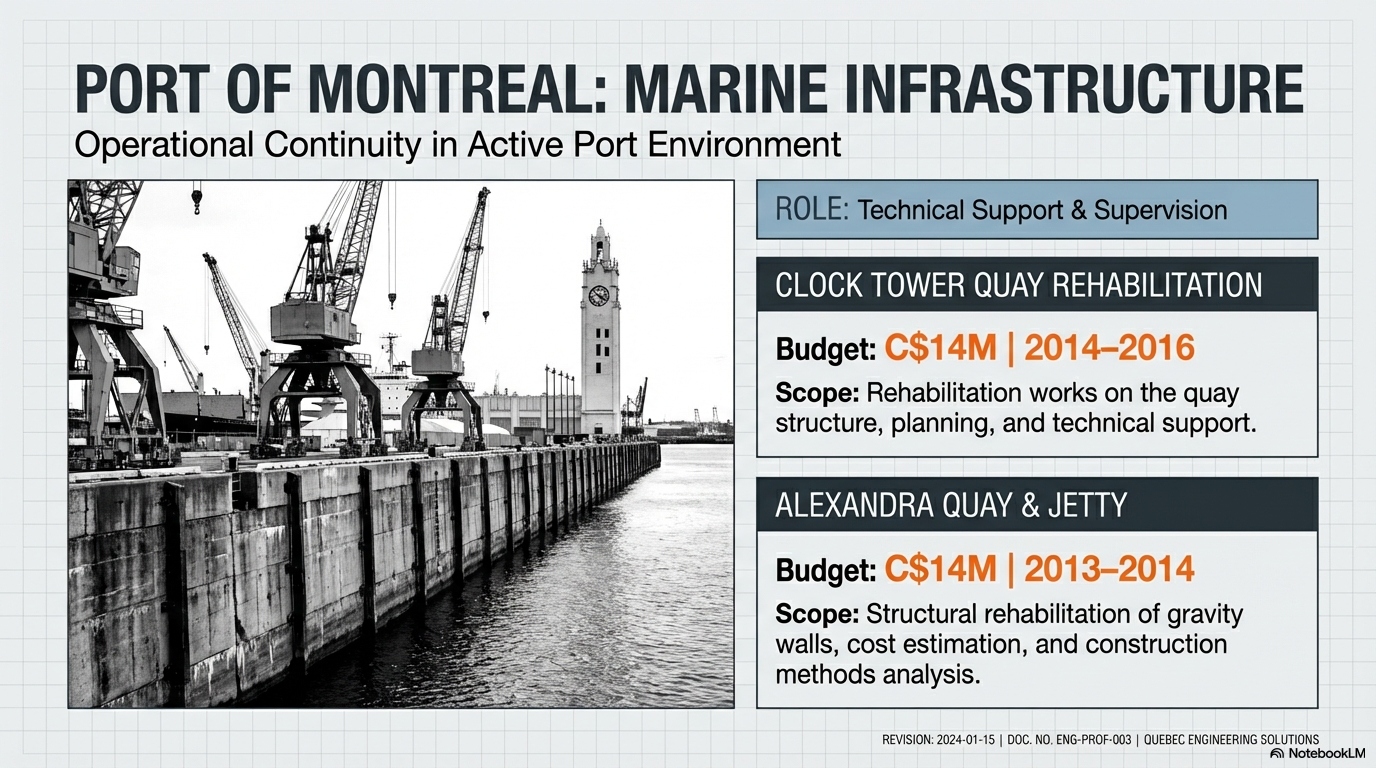 Port de Montréal — Marine Infrastructure Rehabilitation